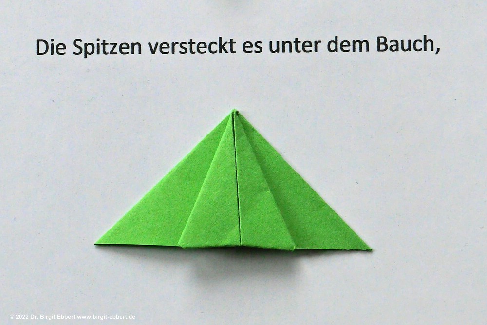 Das grüne Quadrat (Faltgeschichte von Birgit Ebbert) - PapierZen®