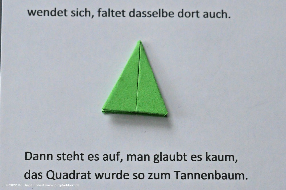 Das grüne Quadrat (Faltgeschichte von Birgit Ebbert) - PapierZen®